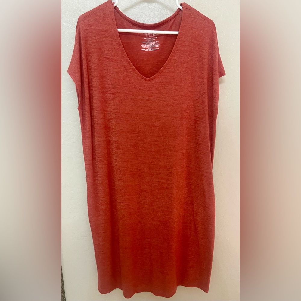 Women's V-Neck Red Top
